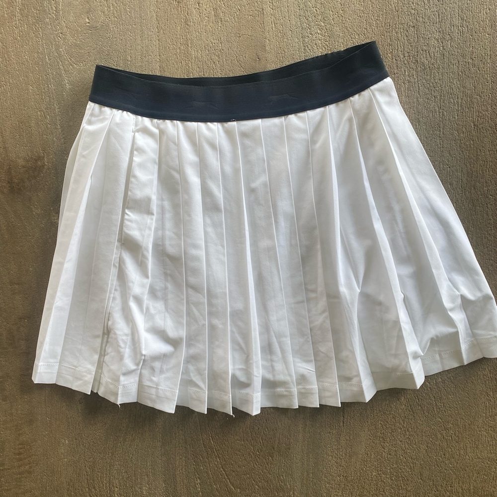 XS Slazenger White Black pleated Golf Skirt